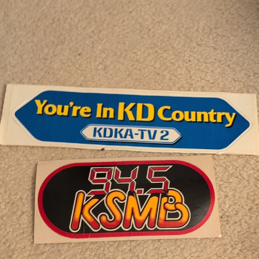 Radio KD Country and KSMB Stickers